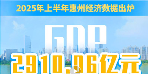 资讯 | 2025年上半年惠州经济运行简况发布